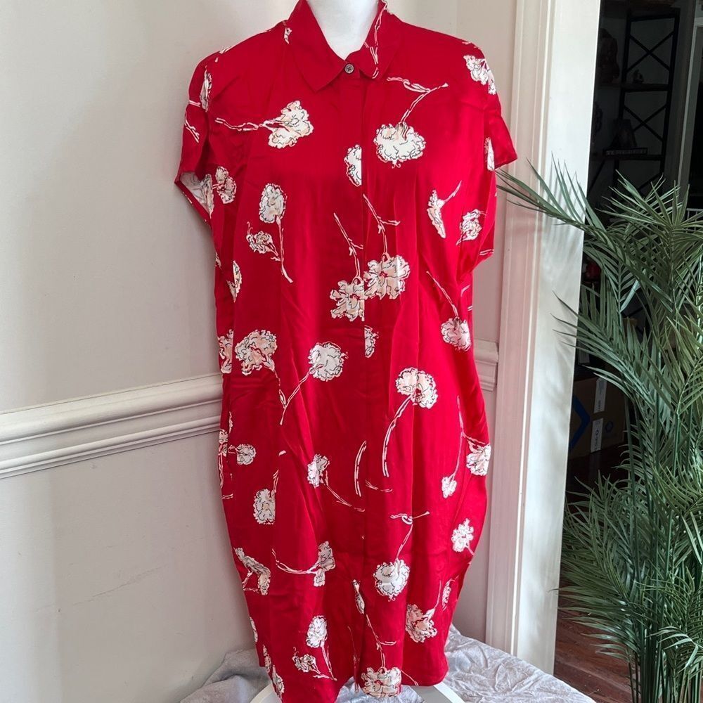 NWT The Limited Red Floral Dress Size XL extra large